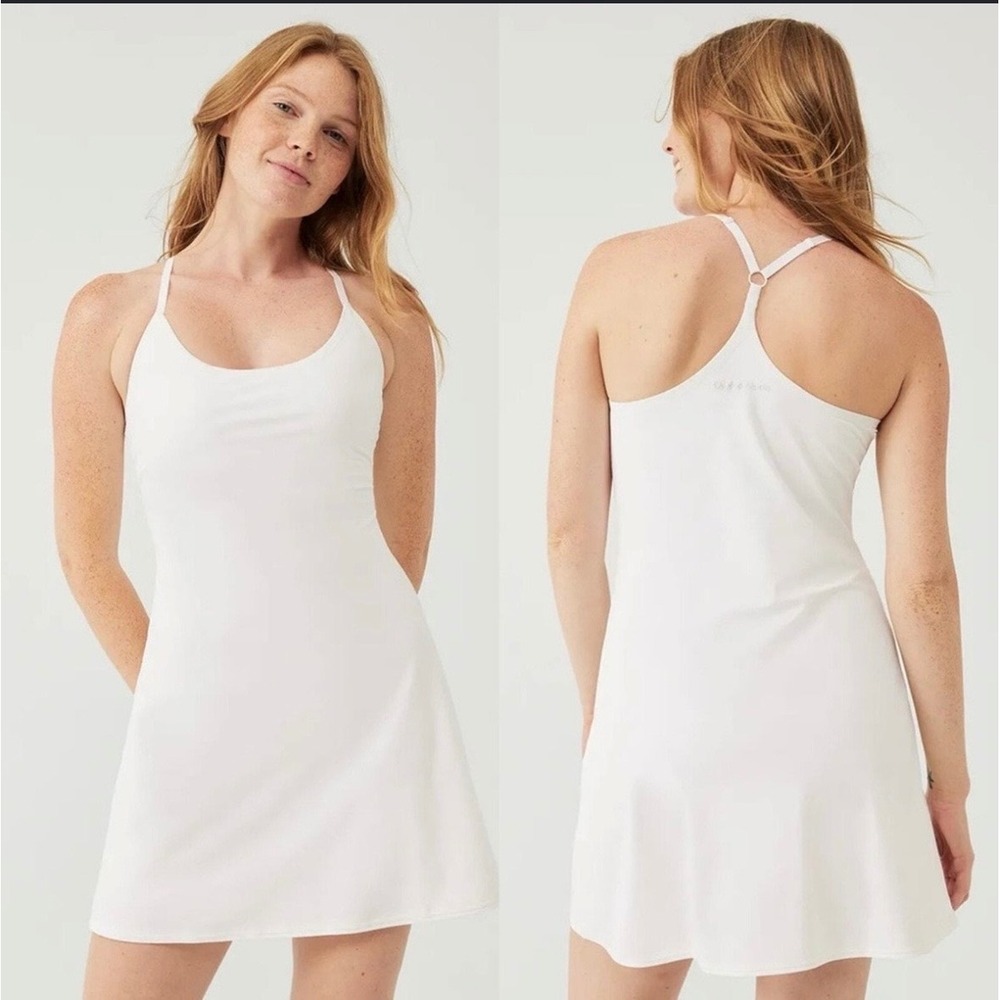 Outdoor Voices XS The Exercise Dress White Mini Athletic Tennis Prep Preppy